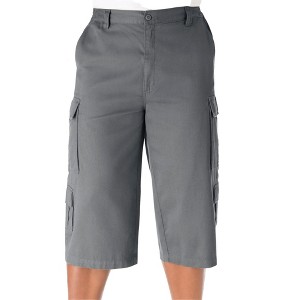 KingSize Men's Big & Tall 17" Side Elastic Cargo Shorts - 1 of 4
