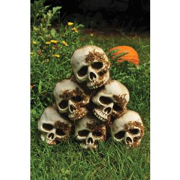 7 Resin Black Skull Candle Holder Halloween Decoration | Adult | Unisex | Black | One-Size | Special T Imports