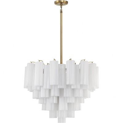 Crystorama Lighting Addis 12 - Light Chandelier in  Aged Brass