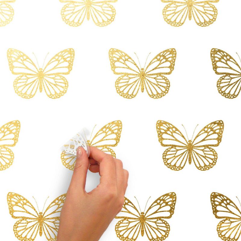Bee Peel and Stick Wall Decal Gold - RoomMates, 4 of 7