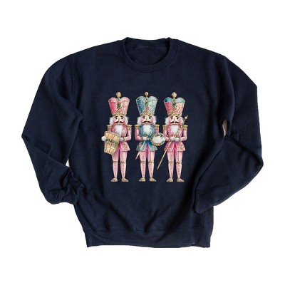 Simply Sage Market Women's Graphic Sweatshirt Nutcracker Pink
