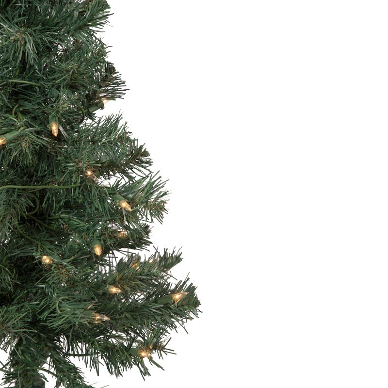 Northlight 2' Pre-Lit Slim Blackwater Fir Artificial Christmas Tree - Clear Lights, 4 of 8