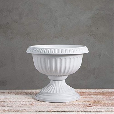 Stone Polypropylene Grecian Urn Planter, 18 Inches