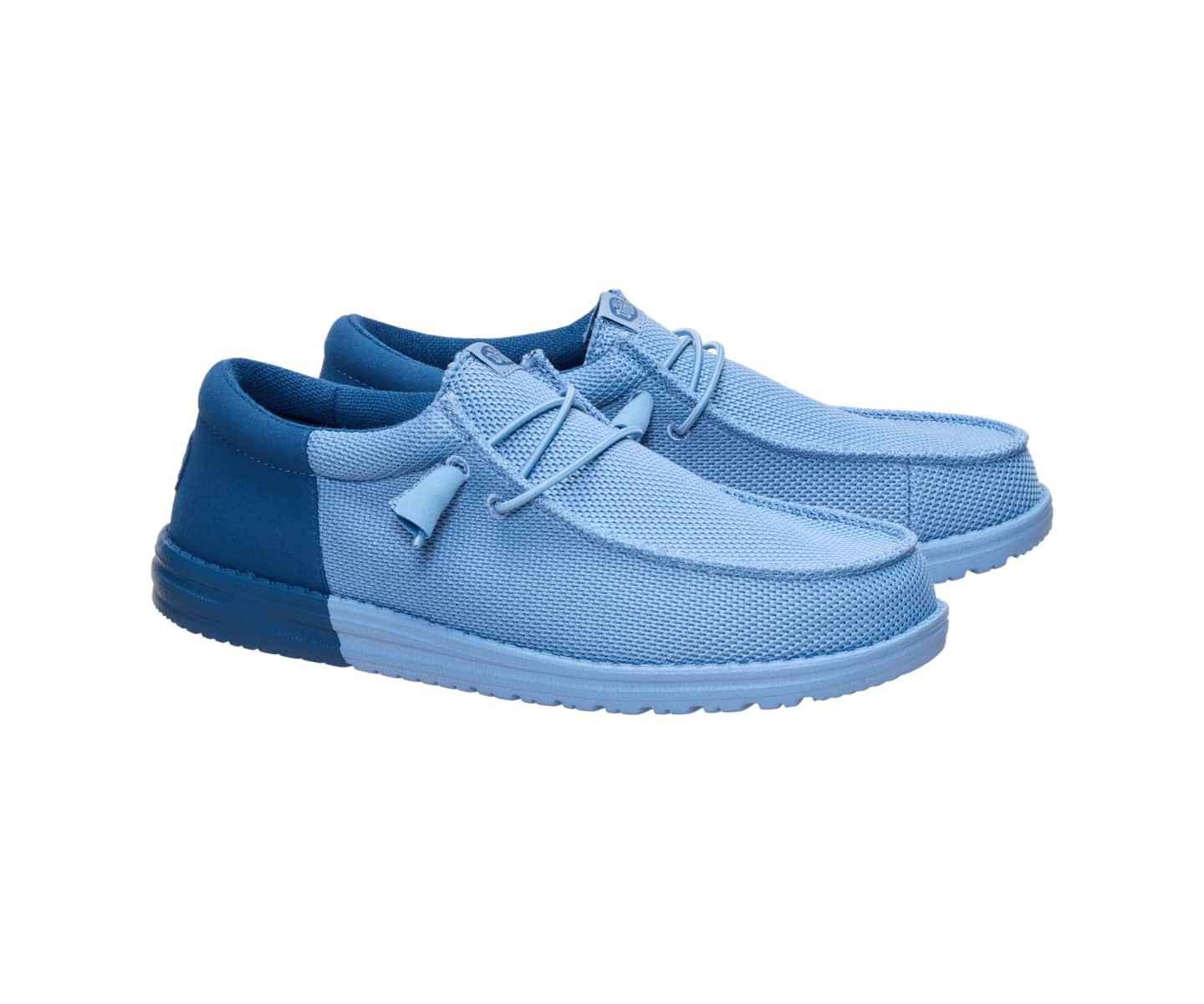 Мужские кроссовки HEYDUDE Wally Funk Mesh Split, Faded Denim/Ensign Blue, 11, цвет: Джинсовый — фото 2