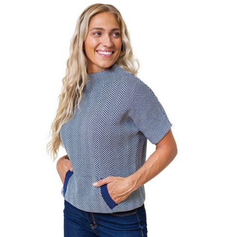 Women's mock layer shirt jumper sale