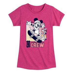 Girls' - Disney - Mickey & Friends Fitted Short Sleeve Graphic T-Shirt - 1 of 4