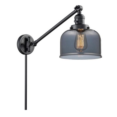 Bell - 1 Light Swing Arm Wall Sconce In Industrial Style-25 Inches Tall and 8 Inches Wide
