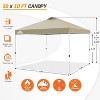 EAGLE PEAK 10x10 Pop Up Canopy Instant Tent w/ 4 Weight Bags - 3 of 4