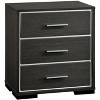 NicBex Nightstand with 3 Drawers,1pc Side Table with Wood Frame,Bedside Table for Bedroom,Living Room - 2 of 4