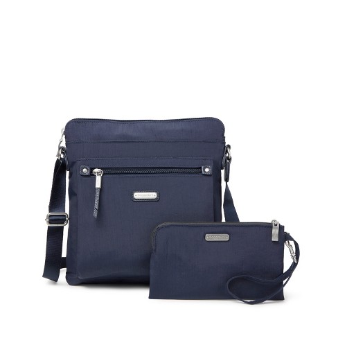 Baggallini Go Bagg Crossbody Bag With Rfid Wristlet - French Navy