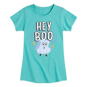 Girls' - SpongeBob SquarePants - Hey Boo Fitted Short Sleeve Graphic T-Shirt - 1 of 4