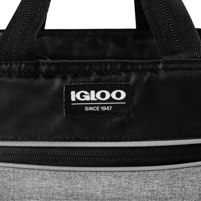 Igloo 9 Can Balance Mini City Cooler Lunch Tote- Gray/Black