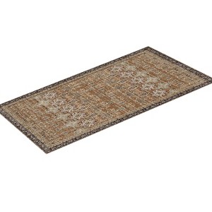 VEVOR Area Rug,9 x 12 ft Large Washable Rug, Non-Slip and Tear-Resistant Soft Carpet,Pet Friendly Vintage Area Rugs,Indoor Mat for Bedroom,Brown Green - 1 of 4