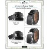 Roxoni Men's Genuine Leather Ratchet Dress Belt with Automatic Double Gloss Buckle, Enclosed in an Elegant Gift Box - 3 of 4