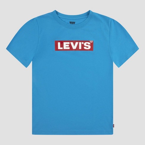 Levi's® Boys' Short Sleeve Box Tab Logo Graphic T-Shirt - Blue 4