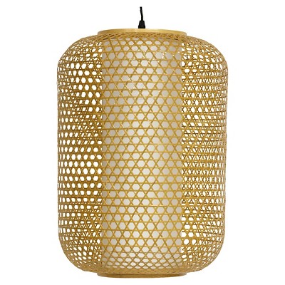 Taka Japanese Bamboo Hanging Lantern - Neutral (20")