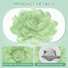 Unique Bargains Alloy Satin Fabric Big Rose Flower Dainty Brooches 4 Pcs - 2 of 4