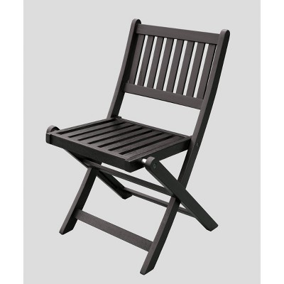 black wooden folding chairs