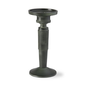 tagltd Vintage Garden Hose Nozzle Pillar Taper Holder Candlestick Holder With Antique Finish Holds Up To 3" Diameter Pillar - 1 of 2