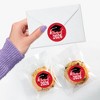 Big Dot of Happiness Class of 2026 Red Grad Party Envelope Seal Stickers, Round Circle Stickers to Seal Cards, Graduation Envelope Seals - 120 Count - 4 of 4