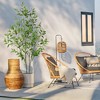 Artificial Eucalyptus Tree, Realistic Slender Leaf Faux Plant with Stable Pot for Indoor Home Office Decor - 3 of 4