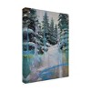 Trademark Fine Art - James Ayers  Snowy Pines Canvas Art - 4 of 4