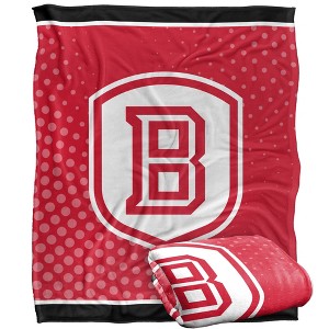 Bradley University Logo Dots Silky 50x60 Blanket, 1 Sided - 1 of 4