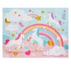 Blue Panda 100 Piece Giant Unicorn Floor Puzzle for Kids - Pastel Jumbo Jigsaw Puzzles for Girls Ages 3+, 2x3 feet - 3 of 4