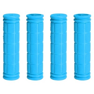 Unique Bargains Rubber Non-Slip Mushroom Bike Fit 7/8" Handlebar Grips 4.53" 2 Pairs - 1 of 4
