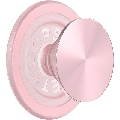 PopSockets Magnetic Phone Grip with MagSafe Magnetic Adapter Ring Included - Aluminum Dusty Rose