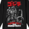 Godzilla Classic King of the Monsters Adult Black Long Sleeve Tee - 2 of 3