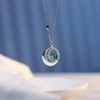 Moon Star Pendant Necklace, Adjustable 16+2 Chain - Birthday Christmas Gift for Mom Wife Daughter - 3 of 4