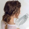 Unique Bargains Stripes Triangle Ribbon Hair Elastic Band 1 Pc - 2 of 4