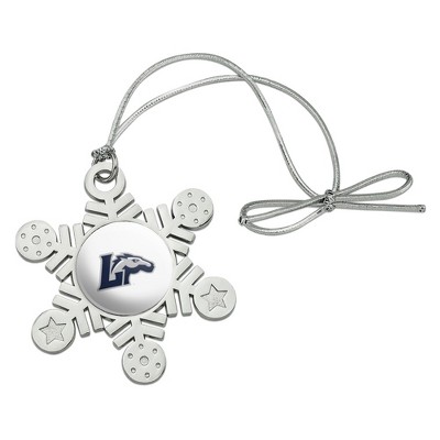 Longwood Secondary Logo Metal Snowflake Christmas Tree Holiday Ornament