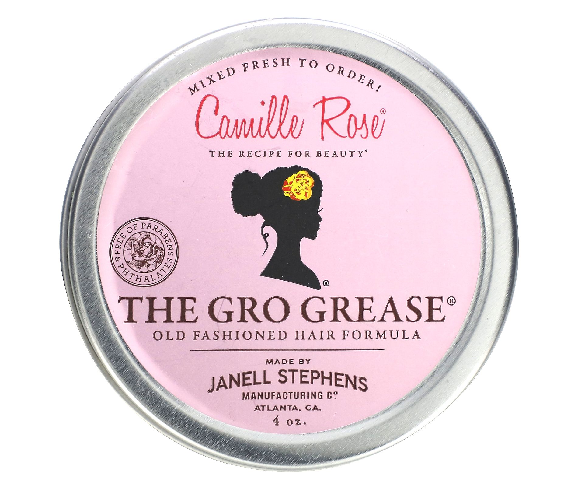 Camille Rose The Gro Grease, Old Fashioned Hair Formula, 4 oz