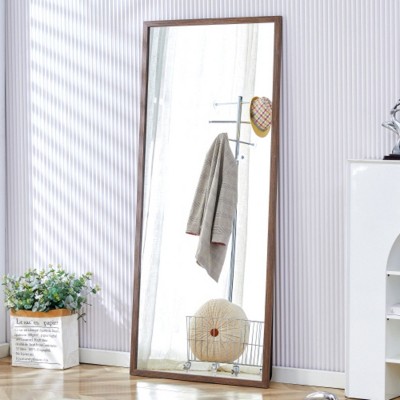 Elegant Wood Mirror: Dressing, Bed, Decor, Retail, Mountable