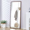 Elegant Solid Wood Full-Length Mirror: Dressing, Bedroom, Decorative, Retail, Floor and Wall Mount - 2 of 4