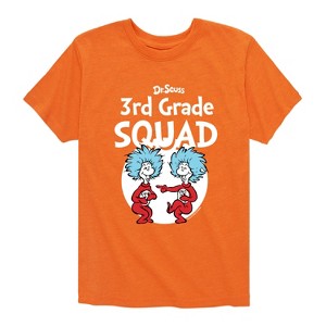 Boys' - Dr. Seuss - 3rd Grade Squad Thing 1 and Thing 2 Short Sleeve Graphic T-Shirt - 1 of 4
