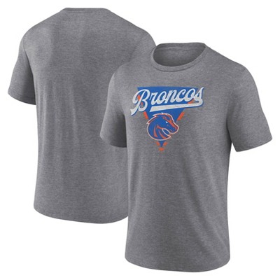 NCAA Boise State Broncos Men's Gray Triblend T-Shirt
