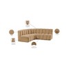 Meridian Furniture,Arc Velvet Modular Sofa - 3 of 4
