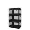COMHOMA 3/4 Tier Stackable Storage Bins with Doors, Plastic Organizers, Foldable Design & Wheels for Kids' Toys, Crafts, Living Room - 2 of 4