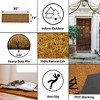 Evideco French Home Goods Sheltered Long Narrow 30 in. x 10 in. Front Door Mat Coir Coco Fibers - 3 of 4