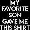 Men's Design By Humans My Favorire Son Gave Me This Shirt By Ujangkasep T-Shirt - 2 of 2