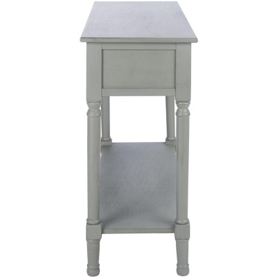 Distressed Gray Pinewood Hallway Table with Storage