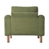 Oversized Accent Chair, Upholstered Living Room Chairs Single Sofa Chair with Walnut Legs, Curved handrail - 3 of 4