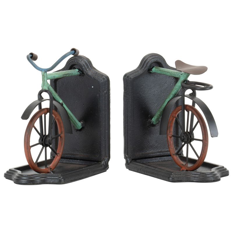 Multicolor Set of 2 Metal Bicycle Bookends - Foreside Home & Garden, 4 of 8
