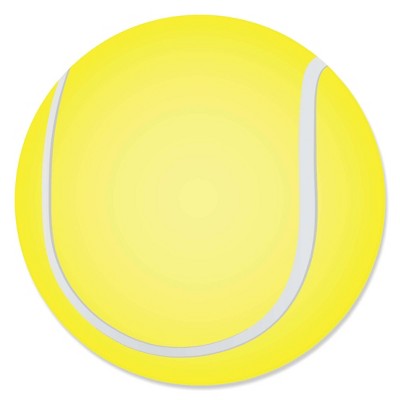 Big Dot of Happiness You Got Served - Tennis - Baby Shower or Tennis Ball Birthday Party Circle Sticker Labels - 24 Count