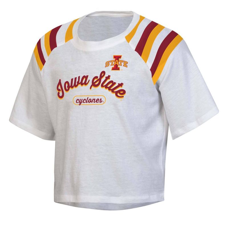 NCAA Iowa State Cyclones Girls&#39; White Boxy T-Shirt, 1 of 3