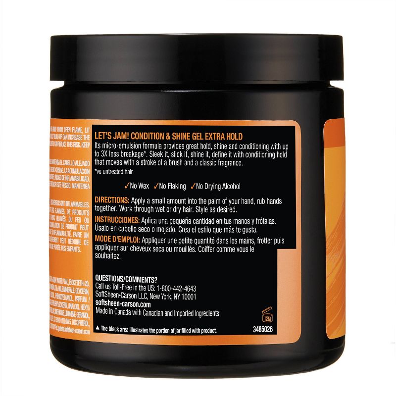 Let&#39;s Jam! Conditioning &#38; Shine Extra Hold Styling Hair Gel - 14oz, 6 of 10