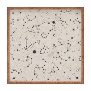 Iveta Abolina Starry Night II Square Bamboo Tray - Deny Designs - 1 of 2